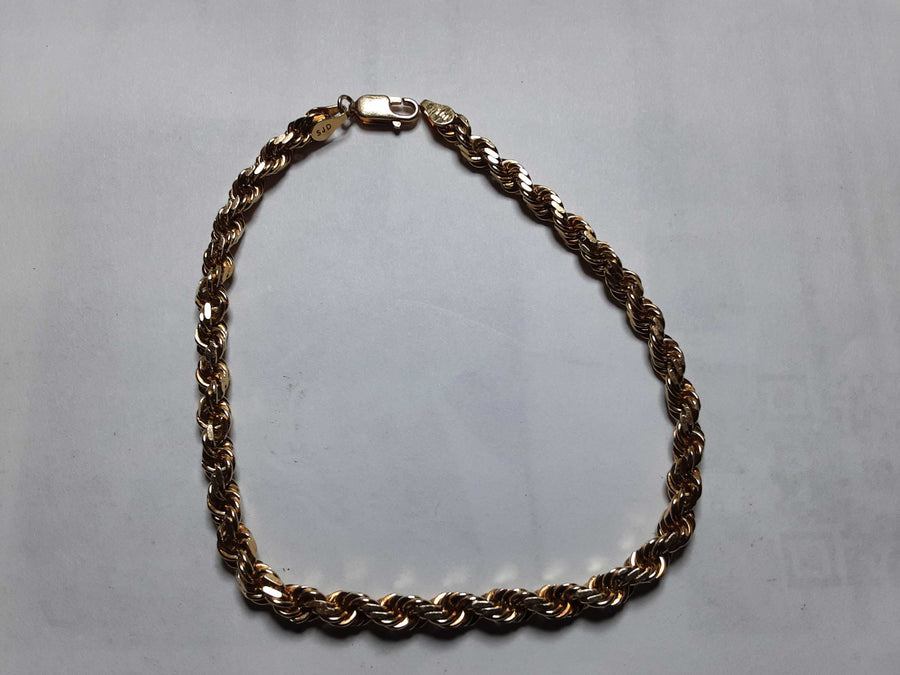 Rope Bracelet - Yellow Gold 10k (.417) 14.4 grams 9 inch