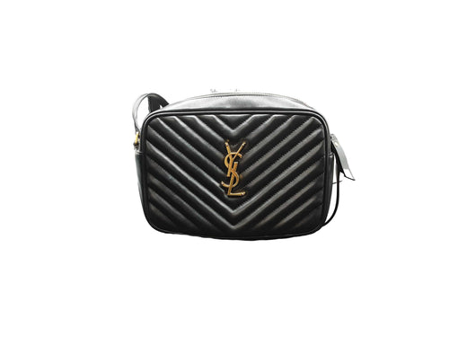 Yves Saint Laurent Leather Monogram Black Purse / Handbag