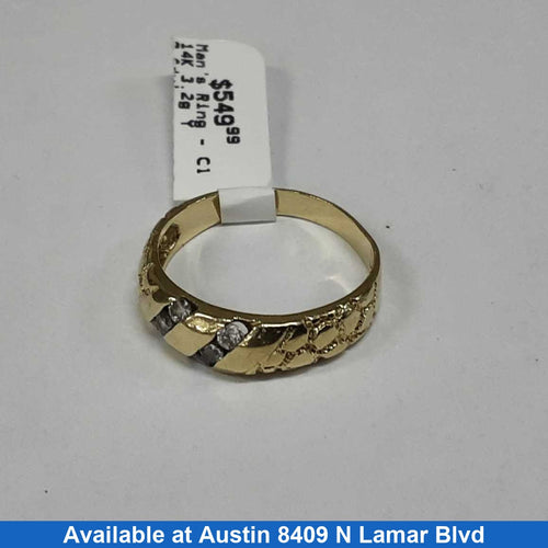 Men's Ring - Yellow Gold 14k (.585) 3.2 grams Size 20