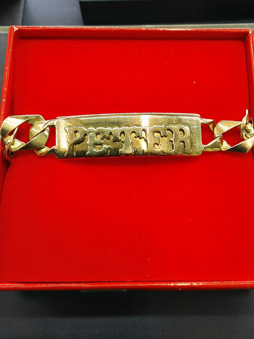 ID Bracelet - Yellow Gold 10k (.417) 32.6 grams 9 inch