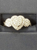 Ring - Wedding Set - White Gold 14k (.585) 5.3 grams Size 20