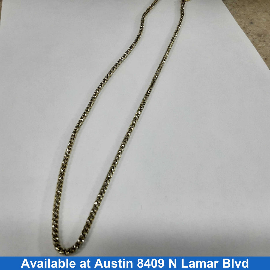 Diamond Cut Rope Chain - Yellow Gold 14k (.585) 31.7 grams 20 inch