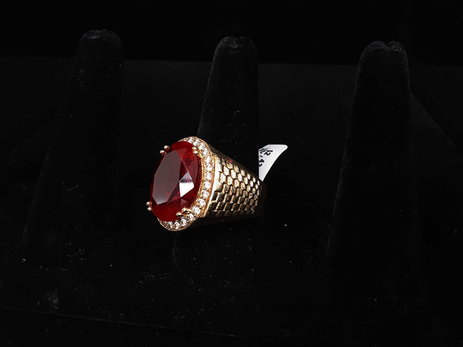Women's Ring - Solitaire - Yellow Gold 10k (.417) 22.1 grams Size 10.5