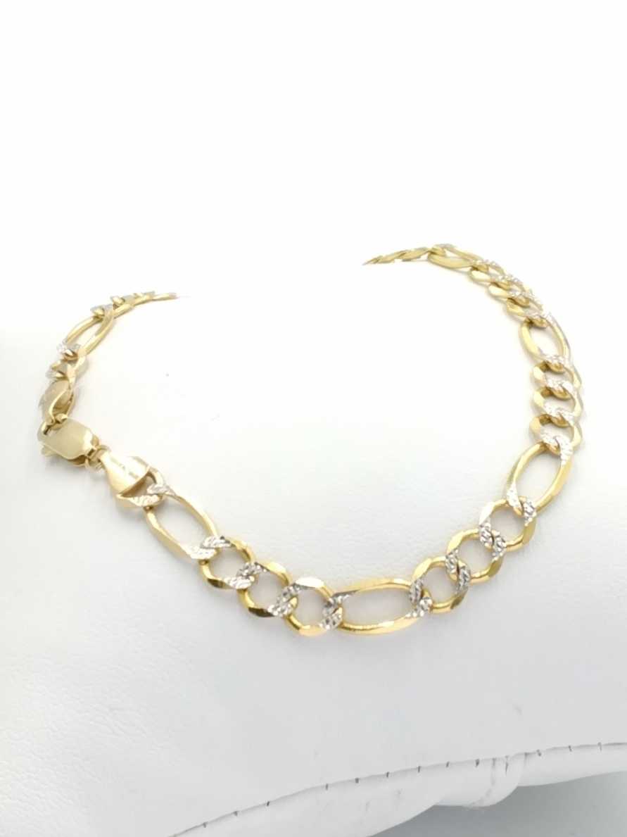 Figaro Bracelet - Yellow Gold 14k (.585) 7.8 grams 8 inch