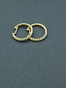 Hoop Earrings - Yellow Gold 10k (.417) 2.6 grams