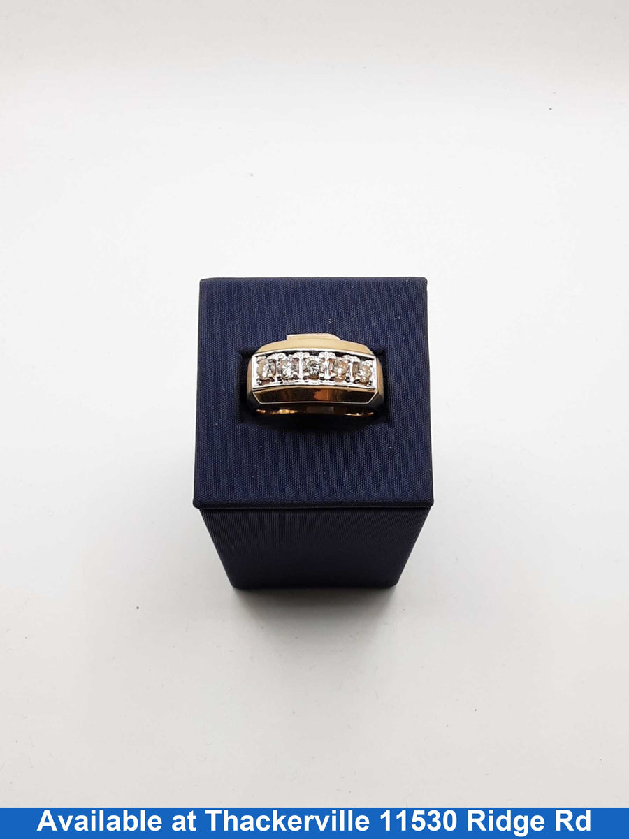 Men's Ring - Yellow Gold 14k (.585) 10 Grams Size 10.5
