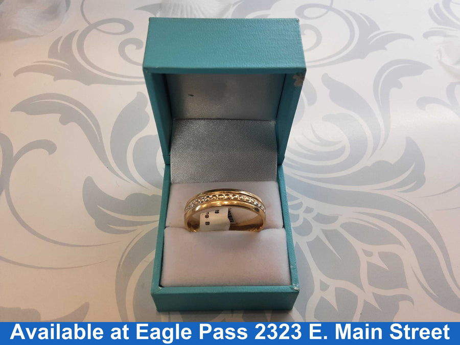 Ring - Wedding Band - Yellow Gold 10k (.417) 6.4 grams Size 15