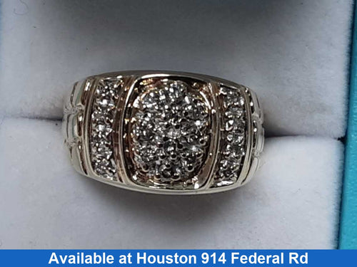 Men's Ring - Yellow Gold 10k (.417) 7.7 grams Size 9