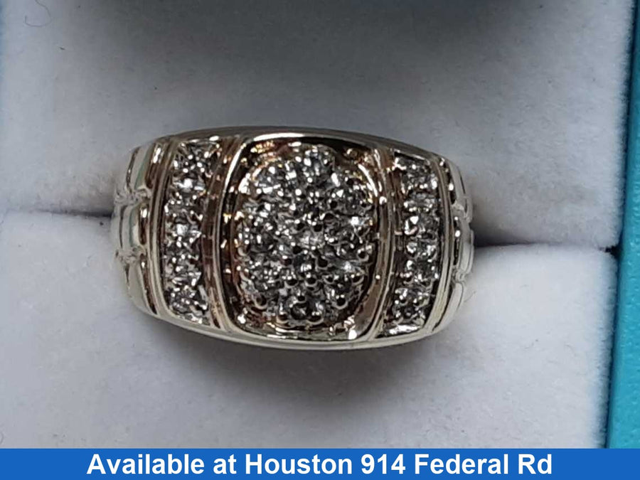 Men's Ring - Yellow Gold 10k (.417) 7.7 grams Size 9