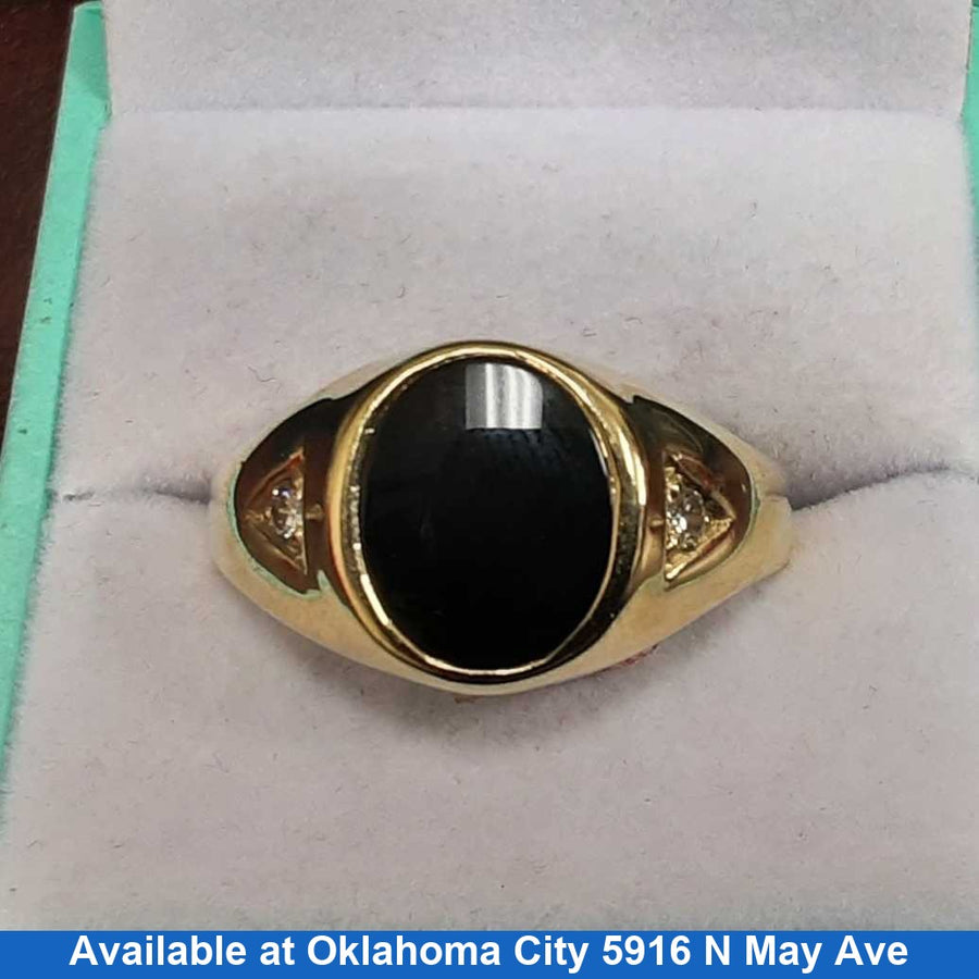 Men's Ring - Yellow Gold 14k (.585) 7 grams Size 2.5