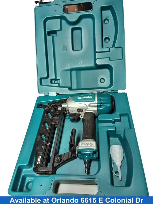 Makita Af601 Blue Pneumatic Brad Nailer
