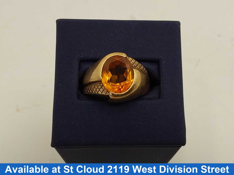 Men's Ring - Yellow Gold 10k (.417) 6.07 grams Size 7