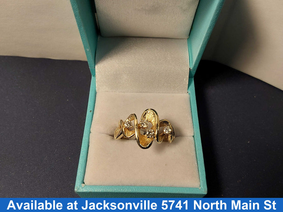 Women's Ring - Yellow Gold 14k (.585) 5.6 grams Size 8