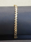 Tennis Bracelet - Yellow Gold 14k (.585) 14 grams 7 inch