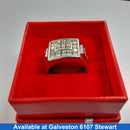 Men's Ring - White Gold 10k (.417) 6.9 grams Size 10
