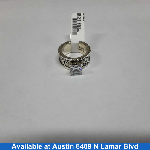 Women's Ring - Solitaire - Silver 11.5 grams Size 6