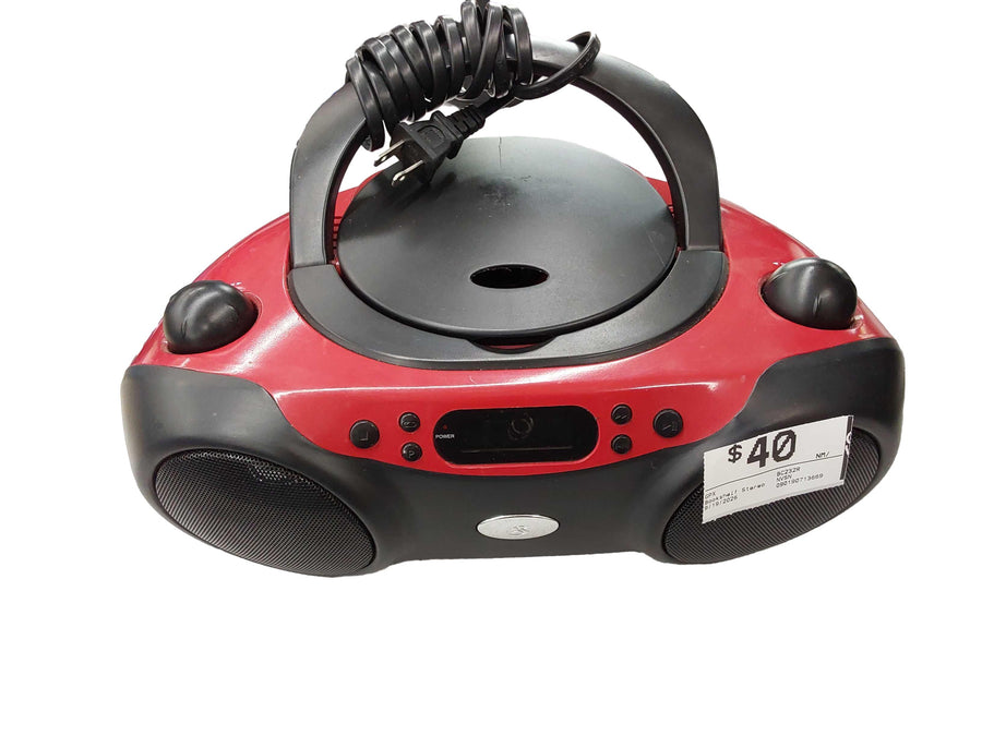 Gpx Bc232r Red Bookshelf Stereo, no Speaker