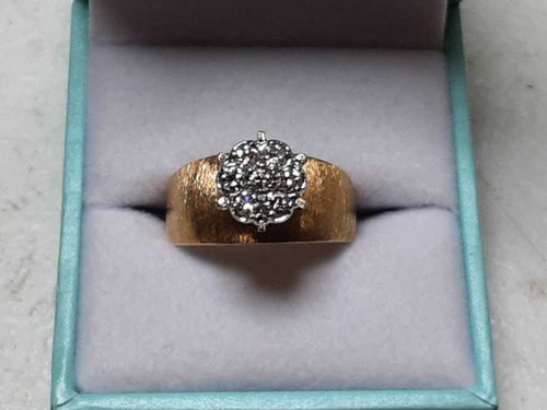 Women's Ring - Yellow Gold 14k (.585) 6.2 grams Size 9.5