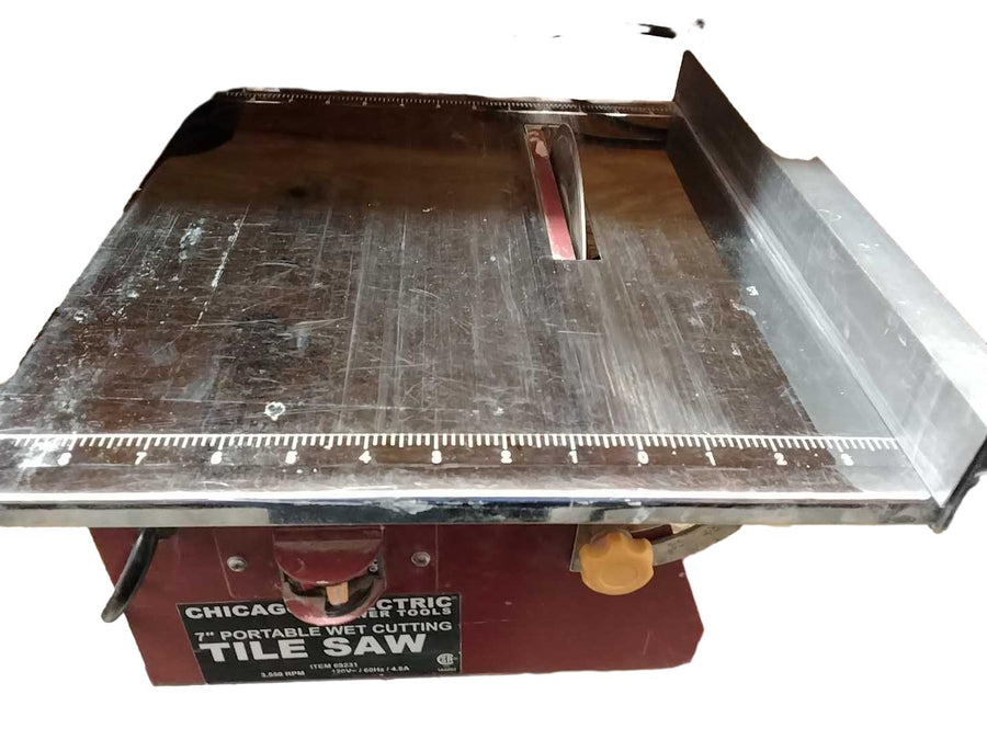 Chicago Electric 69231 Red Corded Tile Saw