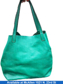 Carolina Herrera Matrushka Tote Bag Green Purse / Handbag