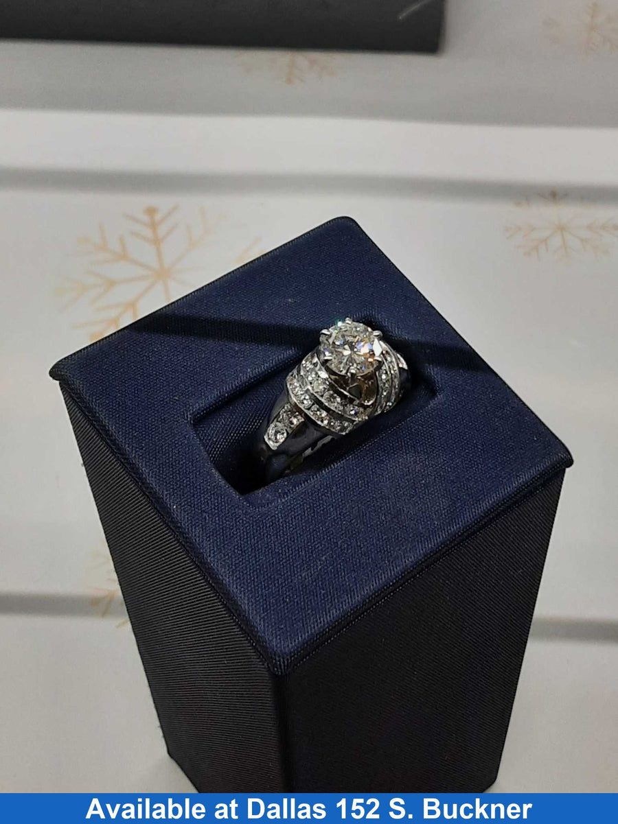 Women's Ring - White Gold 14k (.585) 6.92 grams Size 6.5