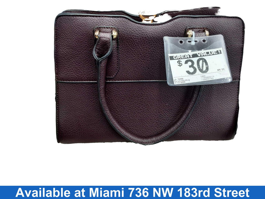 La Terre T2866 Purple Purse / Handbag