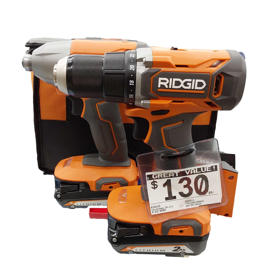 Ridgid R860010 Orange Cordless Standard Drill