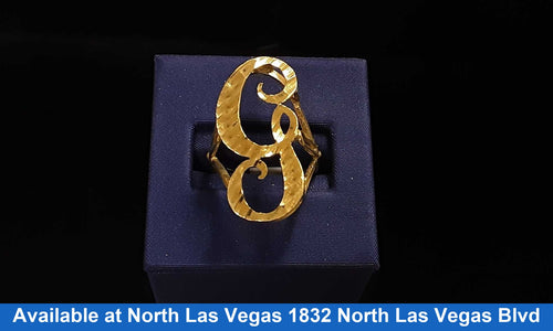 Women's Ring - Yellow Gold 10k (.417) 3.4 grams Size 20