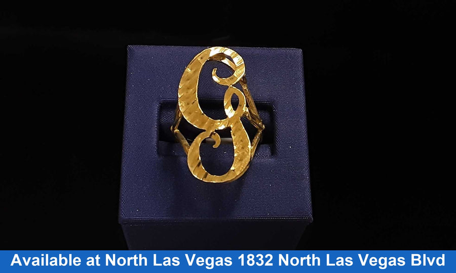 Women's Ring - Yellow Gold 10k (.417) 3.4 grams Size 20