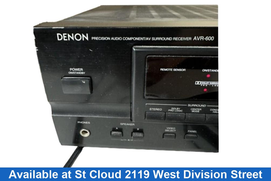 Denon Avr-600 Black TV Receivers & Converter