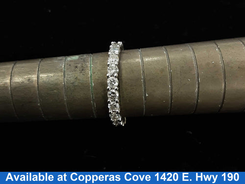 Ring - Wedding Band - White Gold 14k (.585) 2.5 grams Size 6.5