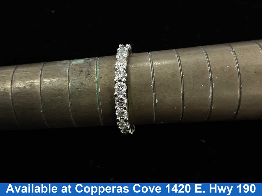 Ring - Wedding Band - White Gold 14k (.585) 2.5 grams Size 6.5
