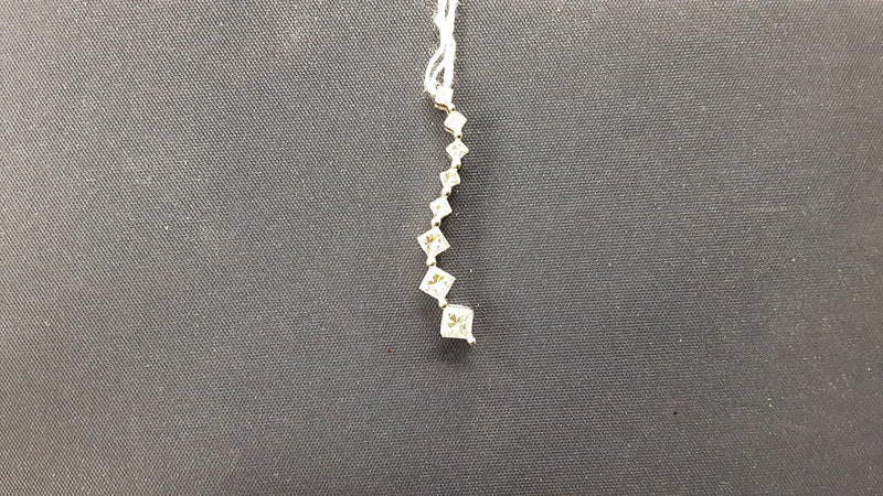 Diamond Pendant White Gold 14k (.585) 1.2 grams