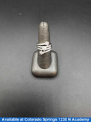 Women's Ring - White Gold 10k (.417) 4 grams Size 6.5
