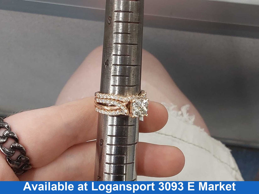 Ring - Engagement Set - Rose Gold 14k (.585) 8 Grams Size 5