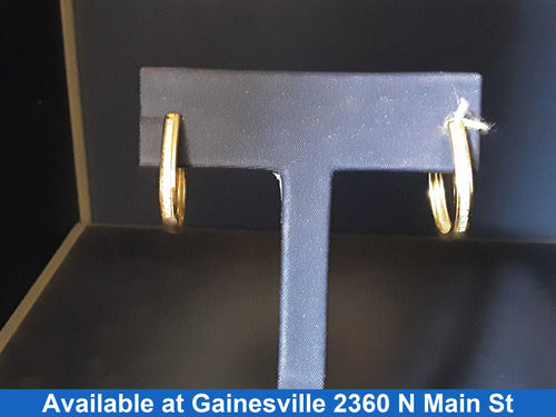 Hoop Earrings - Yellow Gold 10k (.417) 3 grams