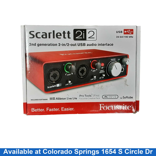 Focus Scarlett 2i2 Red Classic Audio Interface