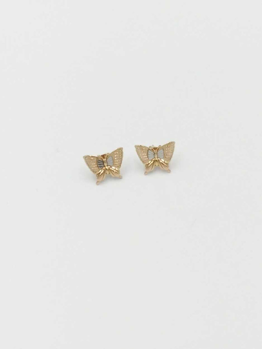 Earrings - Tricolor Gold 14k (.585) 4.6 grams
