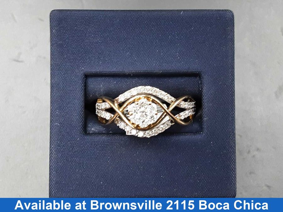 Women's Ring - Yellow Gold 10k (.417) 3.9 grams Size 7.5