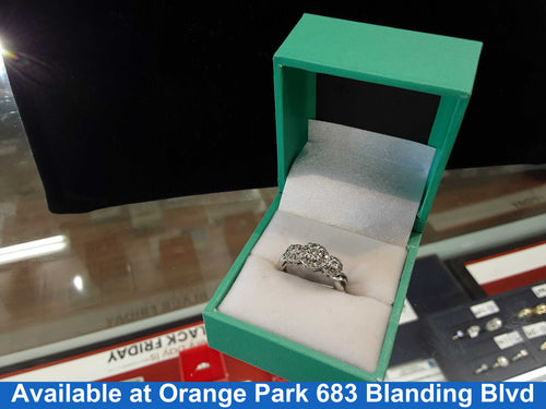 Ring - Engagement Set - White Gold 10k (.417) 2.7 grams Size 5