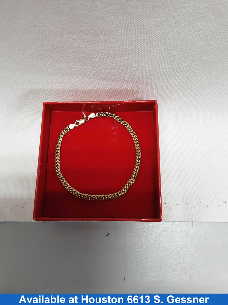 Cuban Link Bracelet - Yellow Gold 14k (.585) 9.9 grams 8 inch