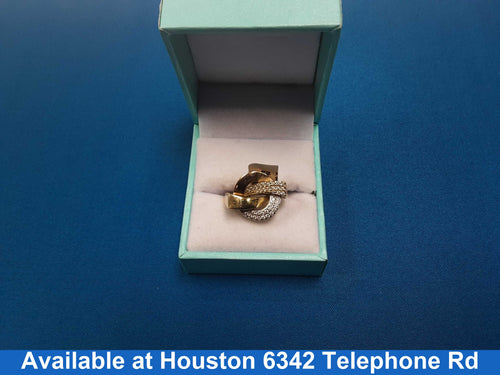 Women's Ring - Yellow Gold 14k (.585) 3.4 grams Size 7.5