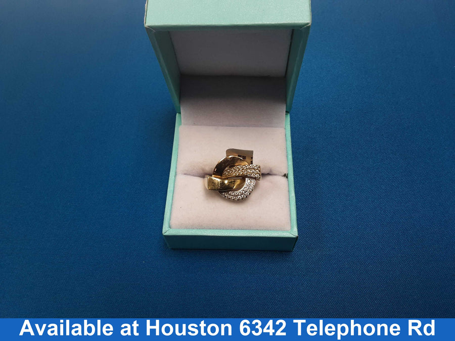 Women's Ring - Yellow Gold 14k (.585) 3.4 grams Size 7.5