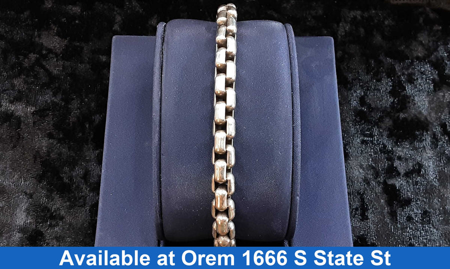 Box Bracelet - Silver 48.9 grams 7 inch