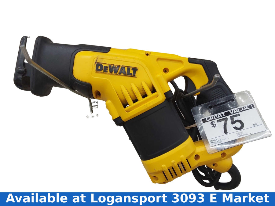 Dewalt Dwe357 Yellow Corded Reciprocating Saw