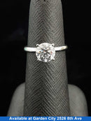 Women's Ring - Solitaire - Yellow Gold 14k (.585) 2.2 grams Size 6