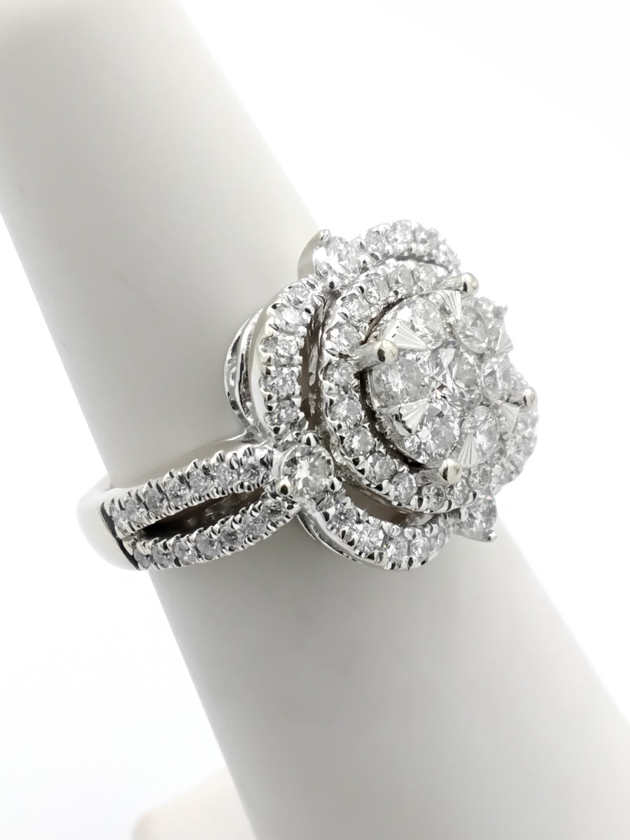 Women's Ring - White Gold 14k (.585) 6.1 grams Size 5