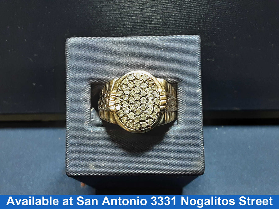 Men's Ring - Yellow Gold 10k (.417) 6.5 grams Size 11.5