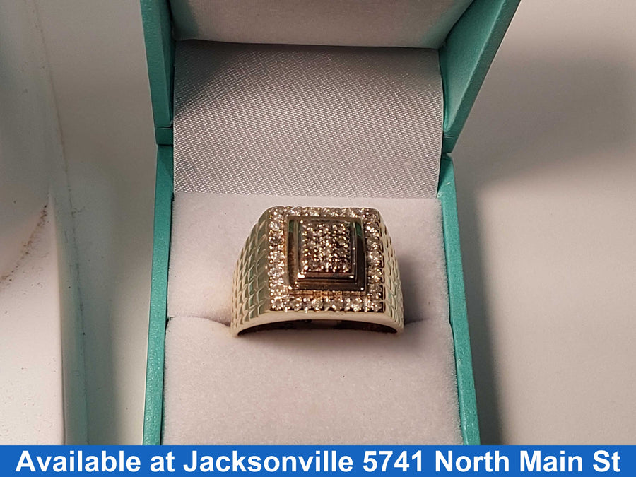Men's Ring - Yellow Gold 10k (.417) 10.2 grams Size 13