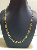 Figaro Bracelet - Yellow Gold 14k (.585) 22.7 grams 24 inch